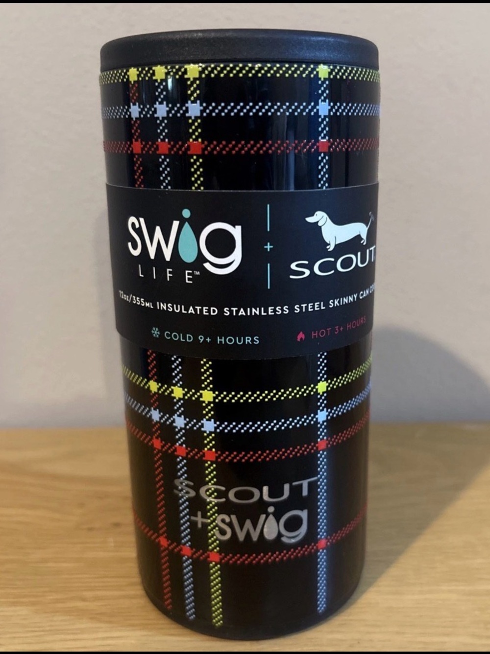 Swig Life Scout 12 Oz Skinny Can Cooler Koozie Insulated Stainless Steel NEW